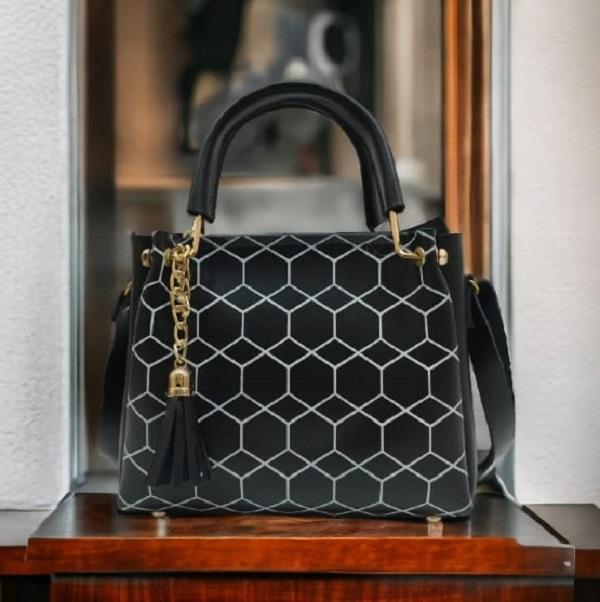 Women's PU Leather Printed Shoulder Bag β Multi Colors (Black, Blue, Maroon, White, Mustard)