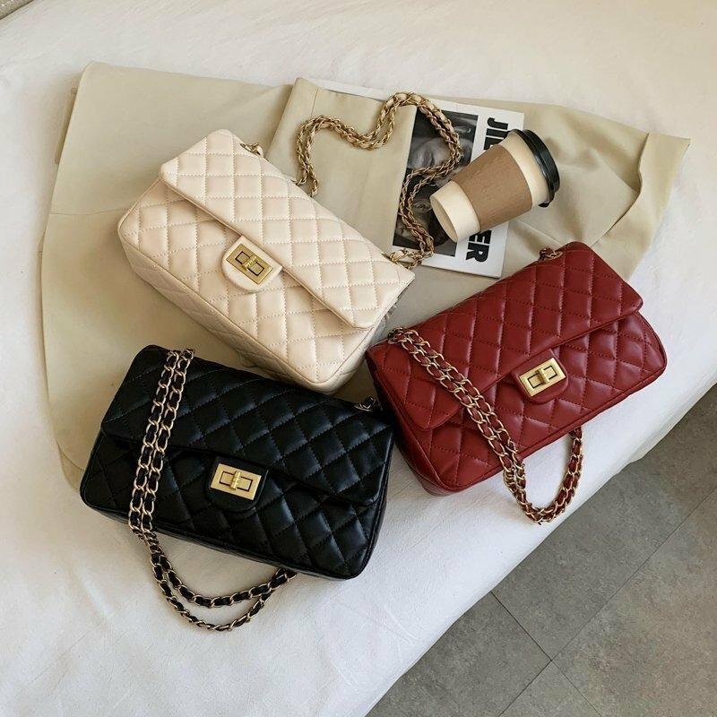 Black Embroidered PU Leather Shoulder Bag for Girls