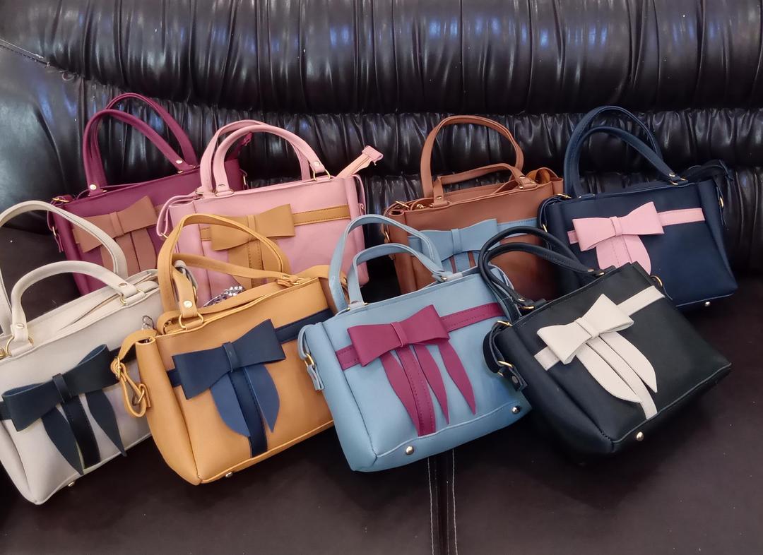 Women's Plain PU Leather Handbag β Top Handle Style (8 Colors)