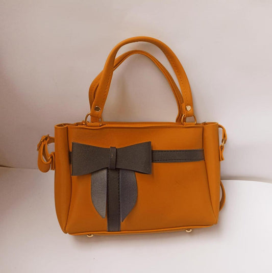 Women's Plain PU Leather Handbag – Top Handle Style (8 Colors)