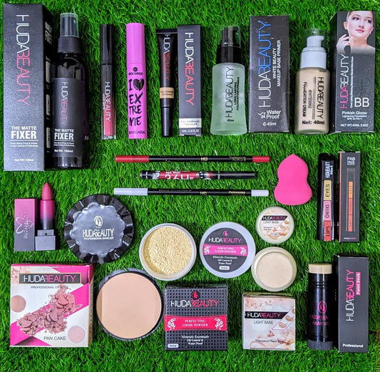 16-in-1 Complete Makeup Kit for Women – Foundation, Primer, Lipsticks, Concealer & More
