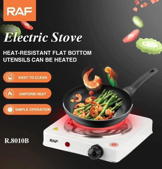 Portable Rechargeable Electric Stove – Sleek Black Stainless Steel Design